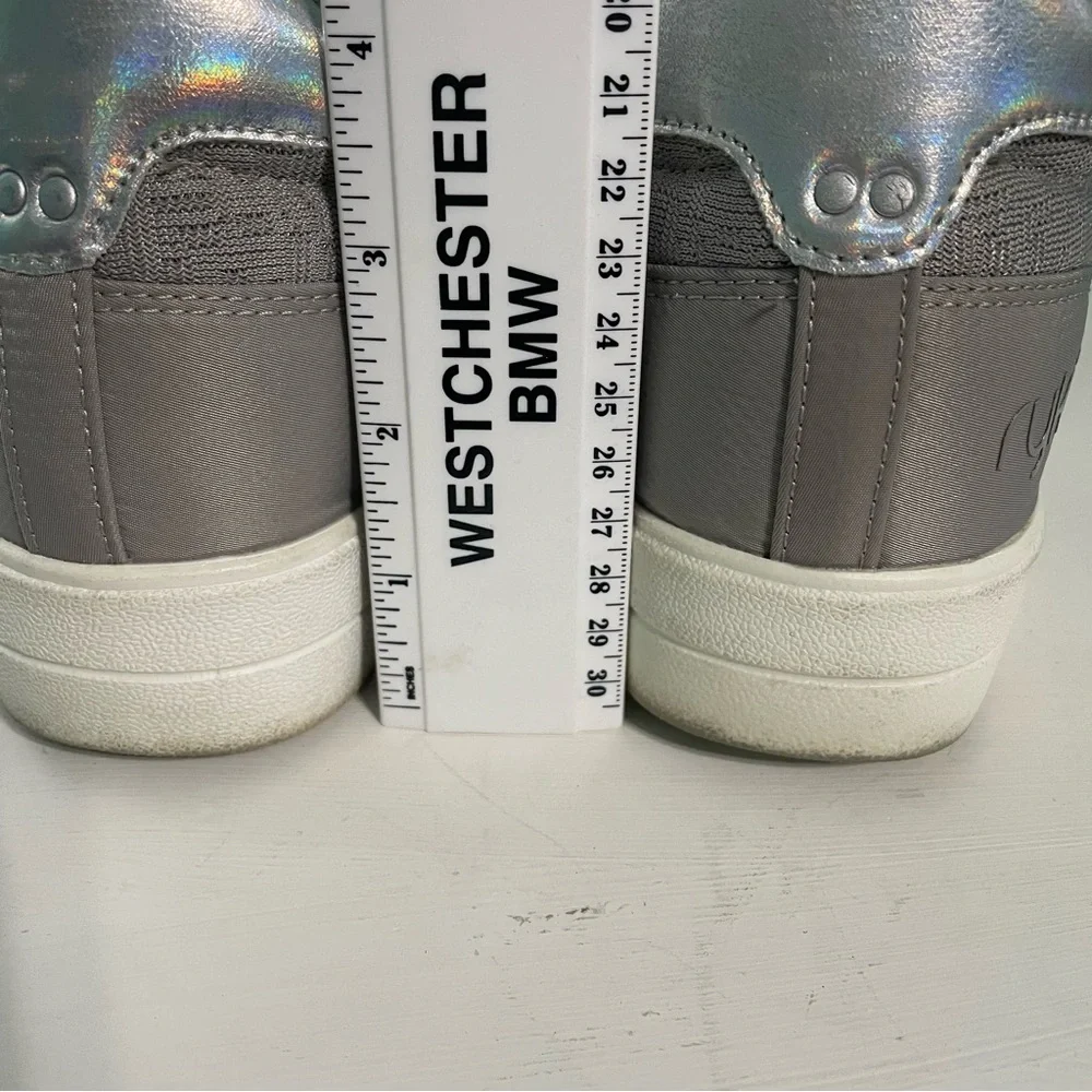 Ryka sneakers/shoes size 8 M gray with zipper front wedge style comfort footbed - Picture 5 of 10